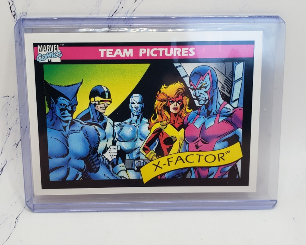 1990 Impel Marvel Universe Series 1 X-Factor #143 Team Pictures